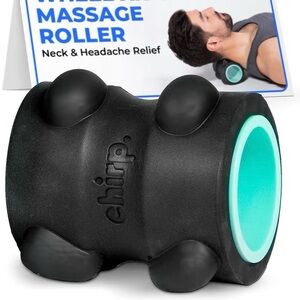 Black Massage Roller for Neck & Headache Relief. Chirp Wheel